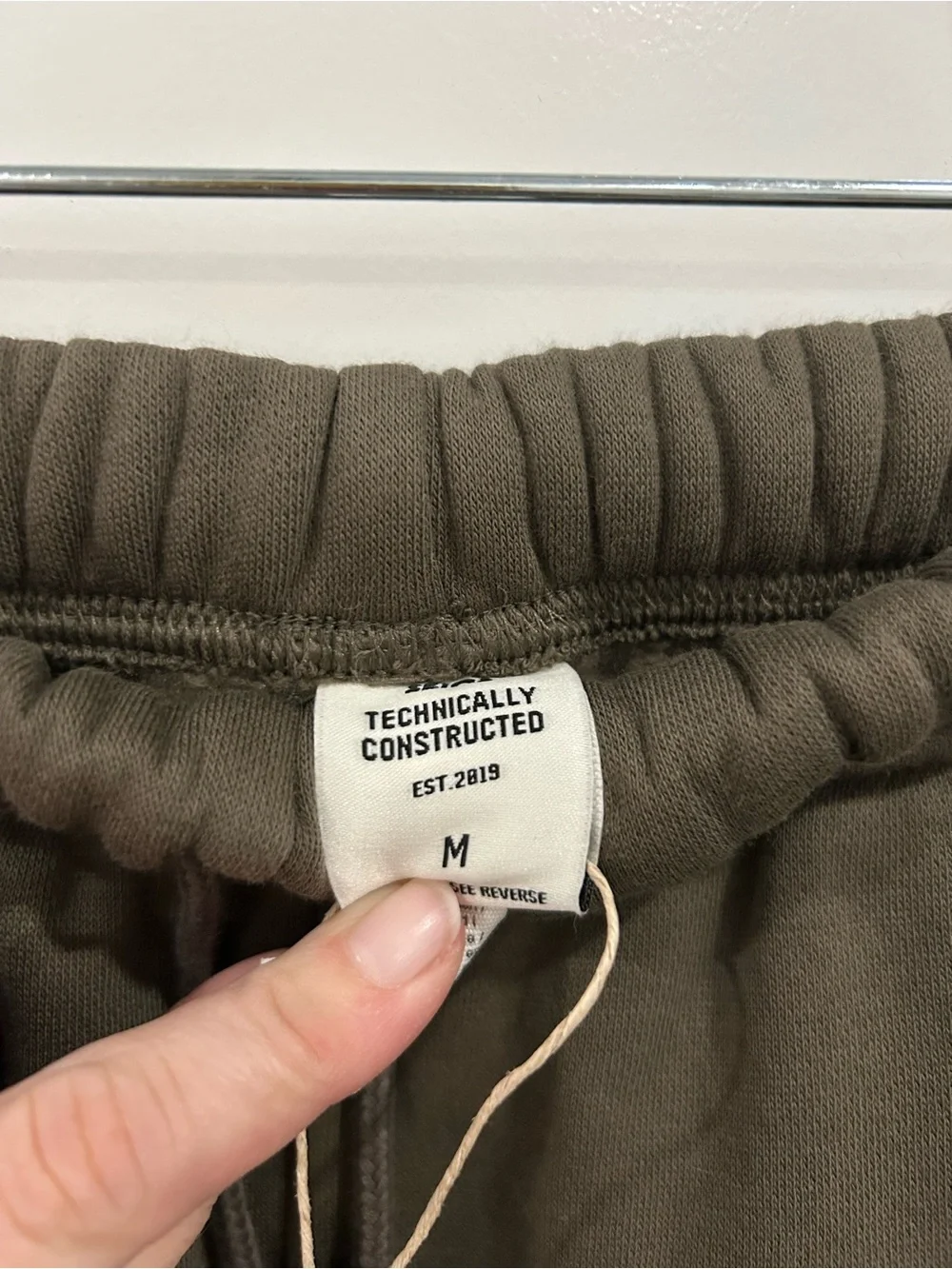 SKIMS NWT Fleece Lounge Straight Leg Sweatpants in Driftwood Size Medium